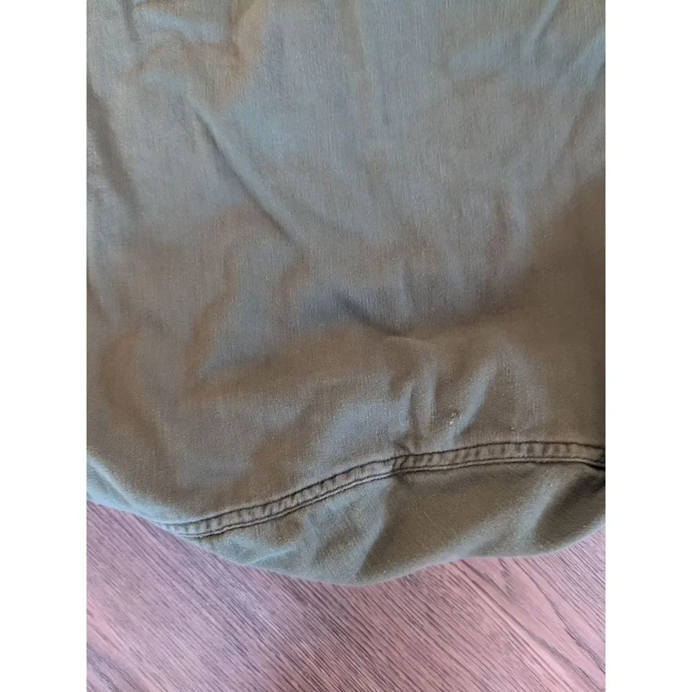 US Army Vietnam Era Drawstring Barrack Bag Vintage Military OG 107 Olive Laundry